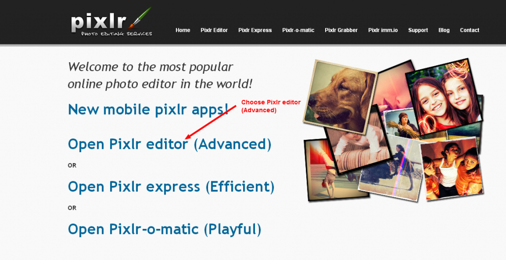 Photo editor online   Pixlr.com edit image