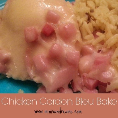Chicken Cordon Bleu Bake via Mini Van Dreams