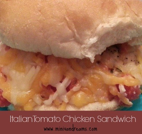 Italian Tomato Chicken Sandwich via Mini Van Dreams