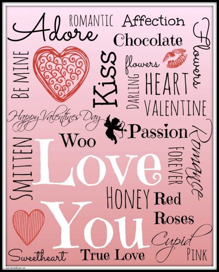 Valentine's Day Subway Art | Mini Van Dreams