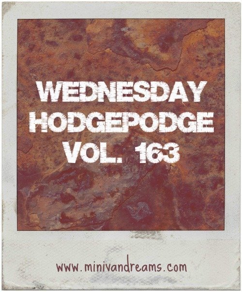 wednesday hodgepodge vol. 163 via mini van dreams