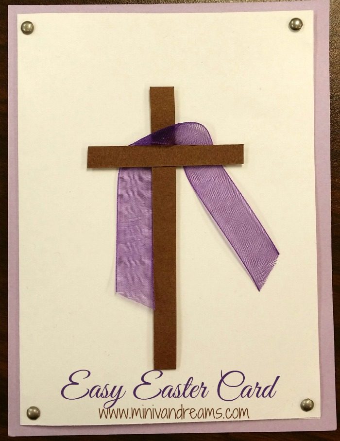 Easy Easter Card via Mini Van Dreams #cards #easter #papercrafts