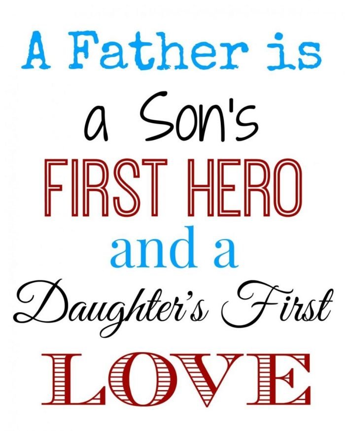 Father's Day Subway Art Free Printable | Mini Van Dreams #fathersday #printable #free