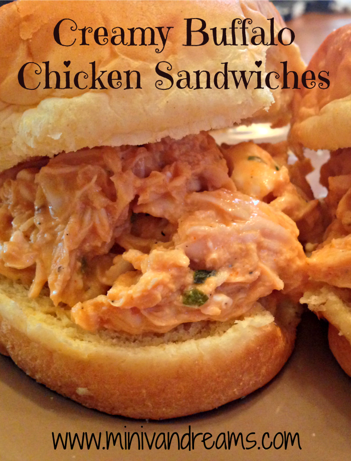 Creamy Buffalo Chicken Sandwiches & Tickle My Tastebuds #10 | Mini Van Dreams #recipes #easyrecipes #recipesforchicken #recipesforsandwiches