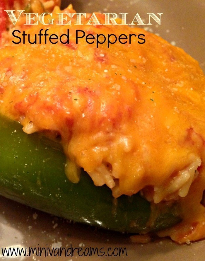 Vegetarian Stuffed Peppers | Mini Van Dreams