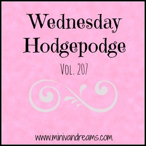 Wednesday Hodgepodge Vol. 207 | Mini Van Dreams