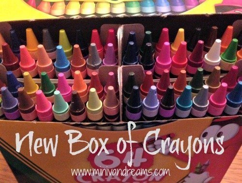 New Box of Crayons | Mini Van Dreams