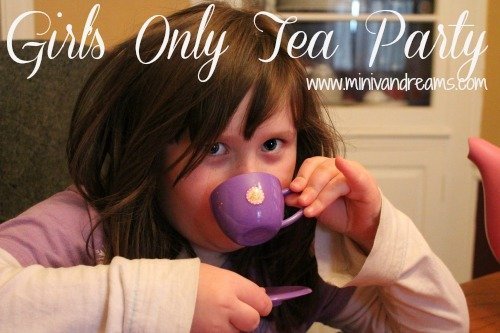 Girl's Only Tea Party Mini Van Dreams