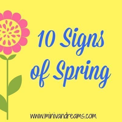 10 Signs of Spring | Mini Van Dreams