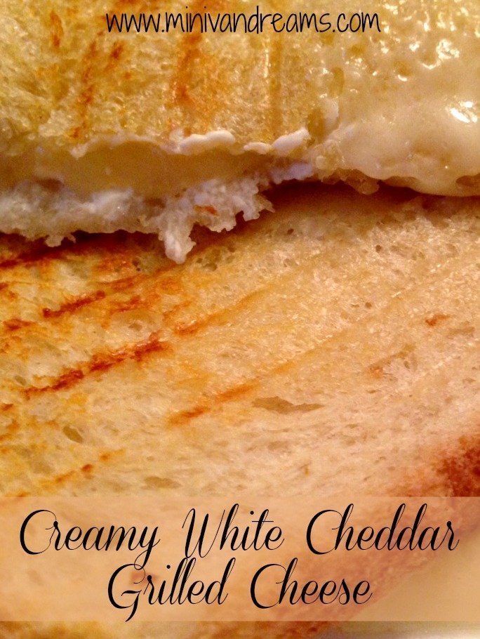 Creamy White Cheddar Grilled Cheese | Mini Van Dreams