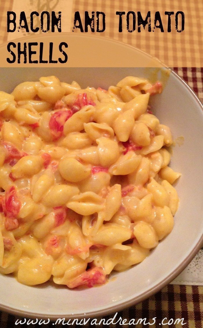 Bacon and Tomato Shells | Mini Van Dreams