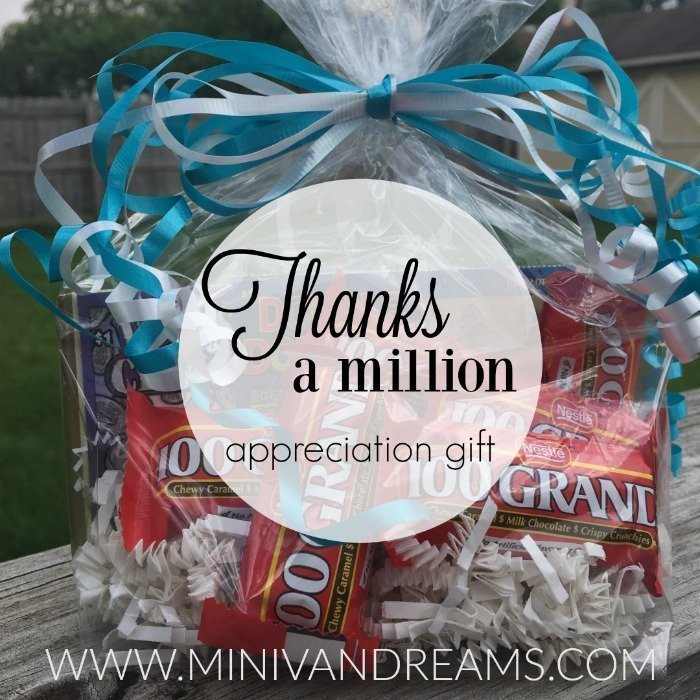 Thanks a Million Appreciation Gift | Mini Van Dreams