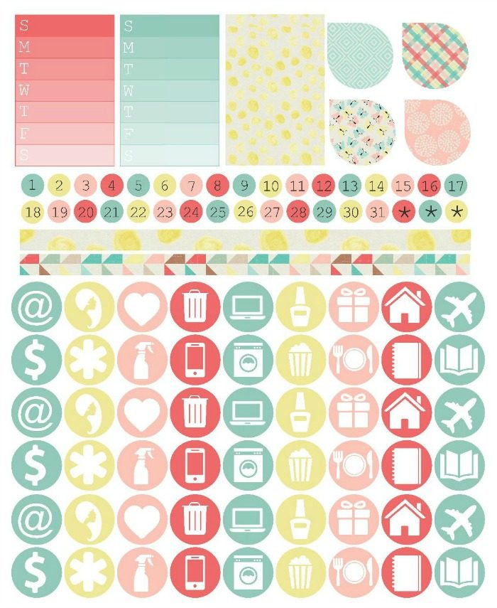 Free Planner Stickers | Mini Van Dreams