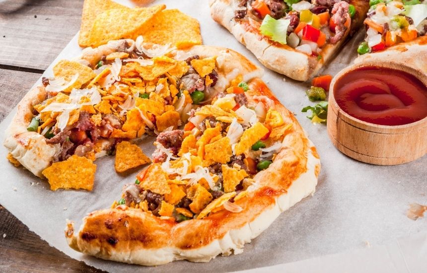 Crescent Roll Taco Pizza