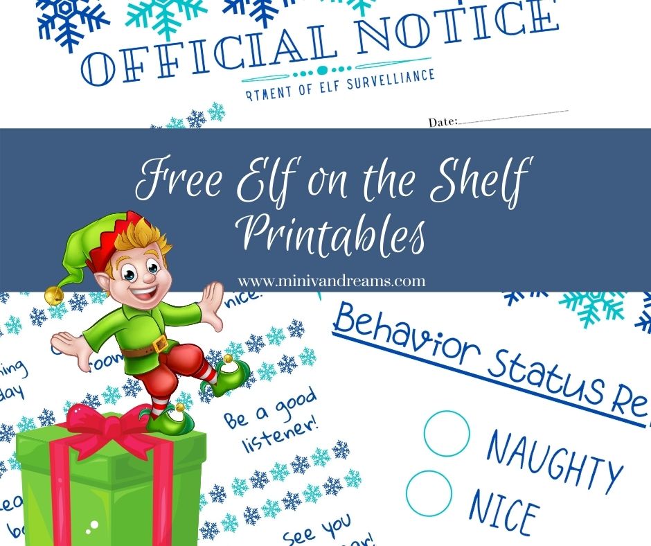 Free Elf on the Shelf Printables | Mini Van Dreams