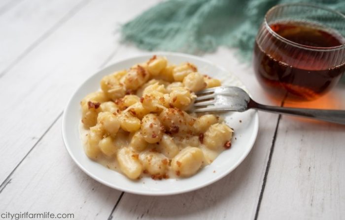 Gnocchi with Bacon Cream Sauce