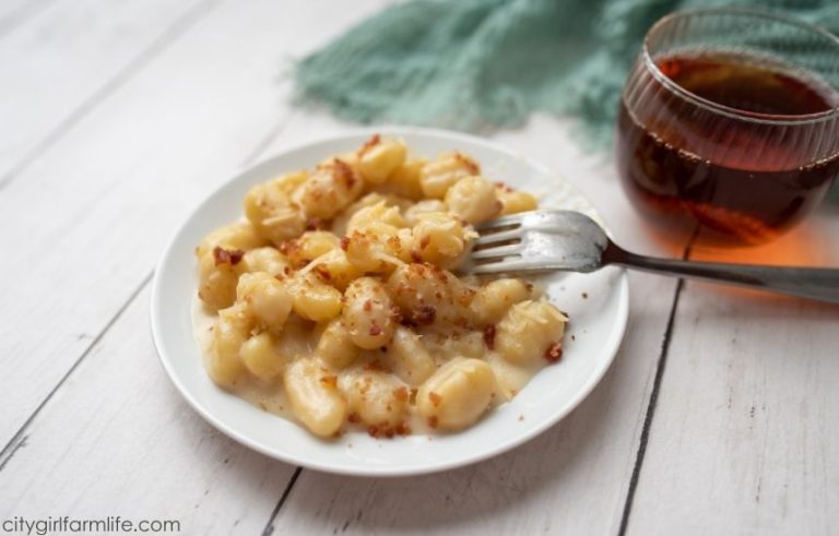 Gnocchi with Bacon Cream Sauce