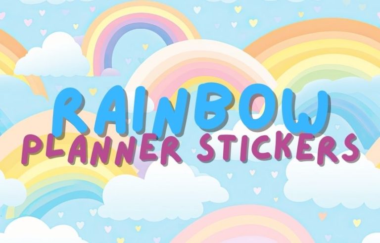 Rainbow Planner Stickers Featured