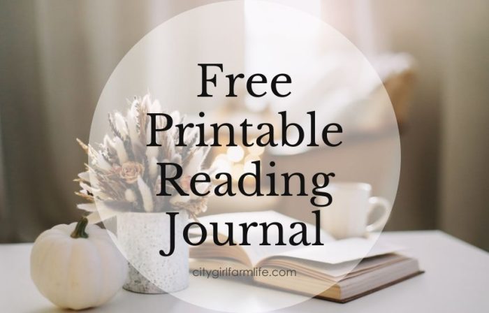 Free Printable Reading Journal