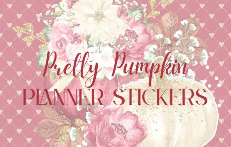 Pretty Pumpkin Planner Stickers