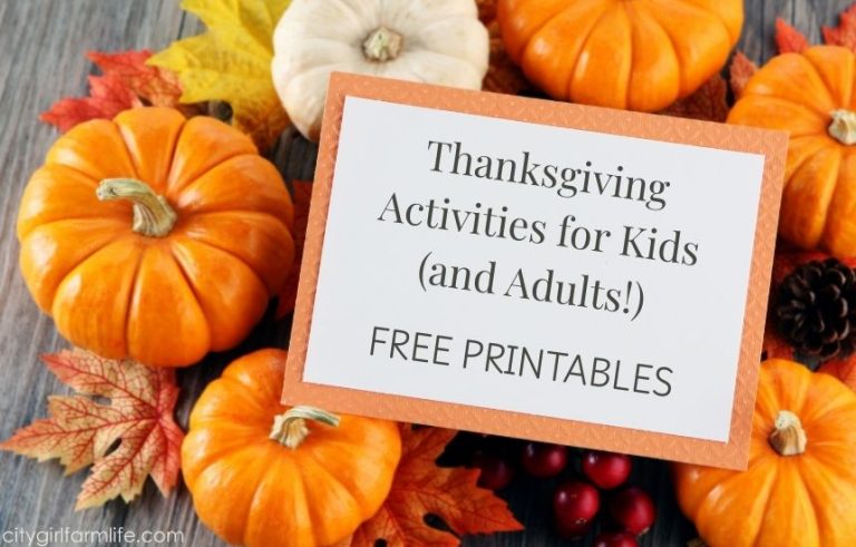 Thanksgiving Activities for Kids