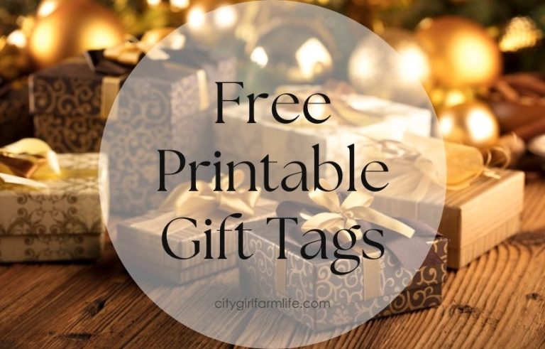 Free Printable Holiday Gift Tags to Make Your Gifts Merry & Bright