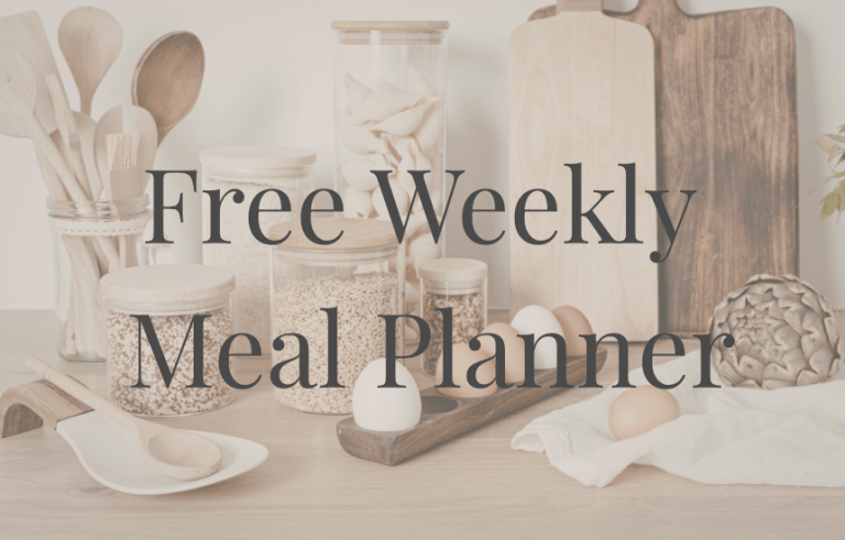 free weekly meal planner